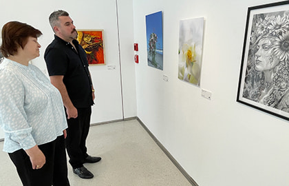 作品展示の様子